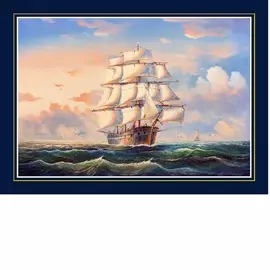 Набор подставок на пробке Top Art бригантина 40х29см 4 штуки