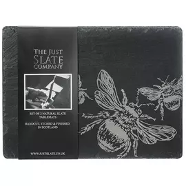 Набор подставок The Just Slate Company Пчела 30x22 см 2 шт