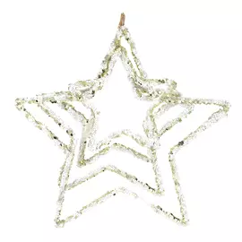 Набор подвесок декор Kaemingk звезда 4 шт