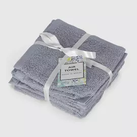 Набор полотенец Bed&amp;Spa cotton светло-серых из 6 предметов 30х30 см