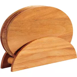 Набор разделочных досок на подставке (4 шт.) 24х16х1 см Kesper