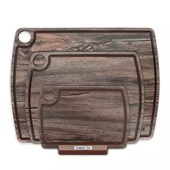 Набор разделочный досок ComposeEat композитный на подставке дуб мореный 3 предмета