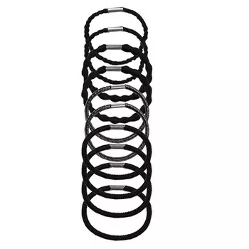 Набор резинок Lady Pink чёрный 10 шт