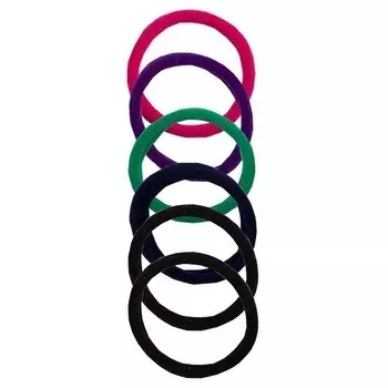 Набор резинок Lady Pink цветной 6 шт