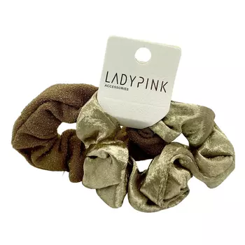 Набор резинок Lady Pink Material цветной 2 шт