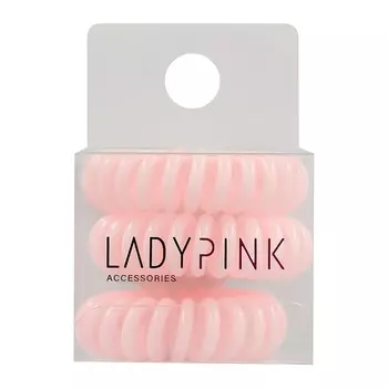 Набор резинок-пружинок Lady Pink розовый 3 шт