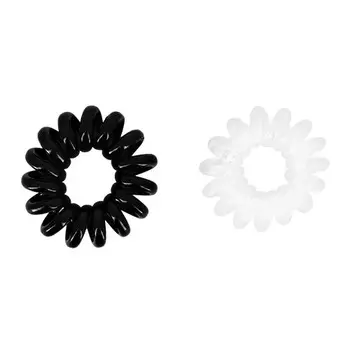 Набор резинок-пружинок Lady Pink Slinky белая и чёрная 2 шт