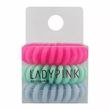 Набор резинок-пружинок Lady Pink Slinky box цветной 3 шт