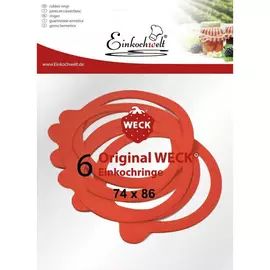 Набор резиновых прокладок Einkochwelt 6 шт 74х86