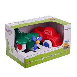 Набор самолет + пикап Vikingtoys в упаковке