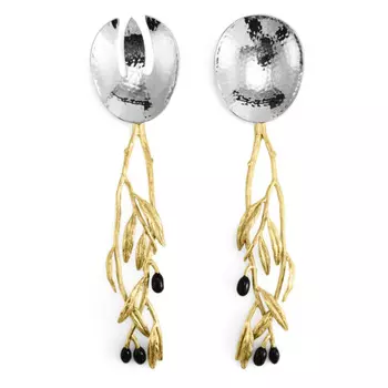 Набор сервировочных предметов Michael Aram Оливковая ветвь 29 см, 2 предмета