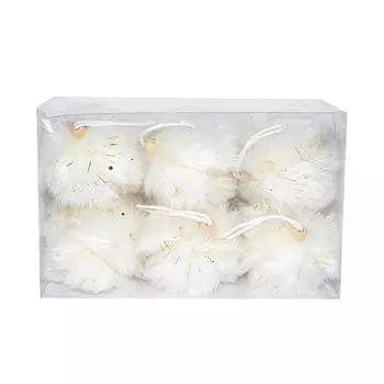 Набор шаров новогодних Due Esse Christmas 8 см 6 шт