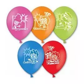 Набор шаров Веселая затея рис фиксики 30см 5шт.