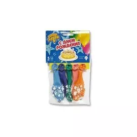 Набор шаров Веселая затея шелкография 30см 5шт