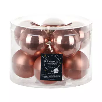 Набор шаров в тубе Kaemingk 6 см 10 шт стекло