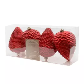 Набор шишек на елку Kaemingk 12х7 см 4 шт