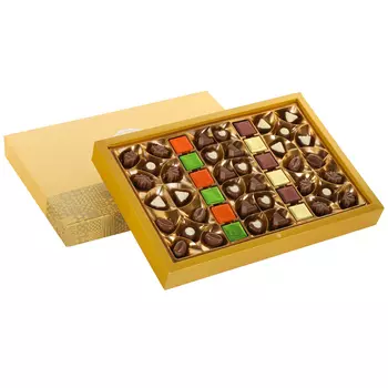 Набор шоколадных конфет Bolci Carnival желтая коробка 560 г