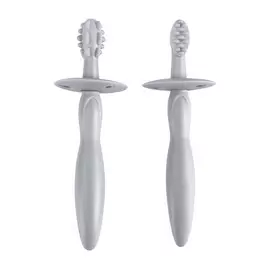 Набор силиконовых зубных щеток Happy Baby aqua