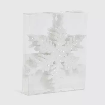 Набор снежинок Golden Art с блеском 12,7 см 4 шт