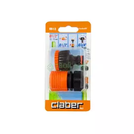 Набор штуцер+коннектор Claber резьба 1/2" - 3/4" (8813)