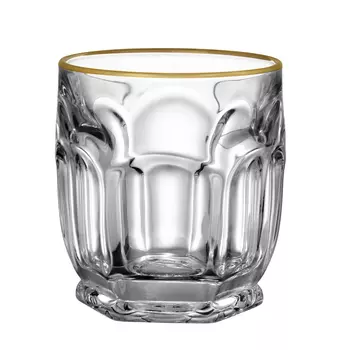 Набор стаканов Bohemia Design "Сафари" голд матовый 250 мл 6 шт