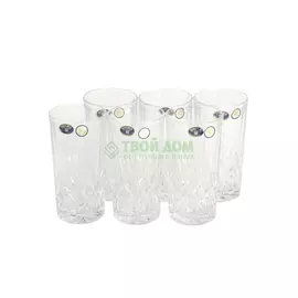 Набор стаканов Crystal bohemia as angela 6х350мл (990/21100/0/42000/320-609)