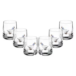 Набор стаканов Crystalite Bohemia Ideal Гуси 0,32 л