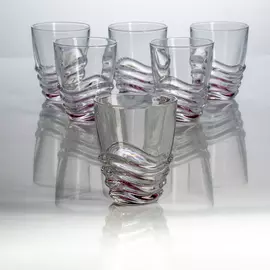 Набор стаканов Crystalite Bohemia Волна 280 мл 6 шт