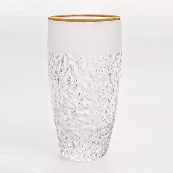 Набор стаканов для воды Bohemia Jihlava Nicolette золото, матовое напыление 430 мл 6 шт