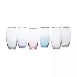 Набор стаканов для воды Crystalite Bohemia Полло МЕРГУС АрлекиноЛ 6 шт 470 мл