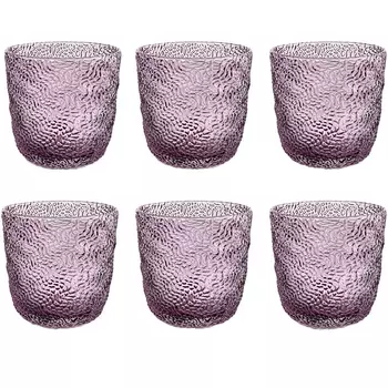 Набор стаканов IVV Tricot Amethyst 300 мл, 6 шт