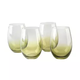 Набор стаканов высоких Crystalite Bohemia Полло ШАРЛИ хаки 4 шт