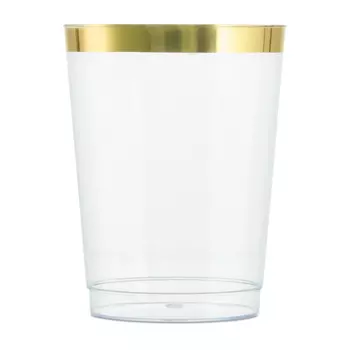 Набор стаканов Zero Home золотой кант 300 мл 12 шт
