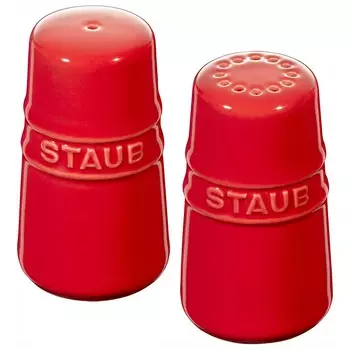 Набор Staub солонка и перечница вишневые