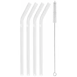 Набор стеклянных трубочек Zwilling изогнутые 4 шт