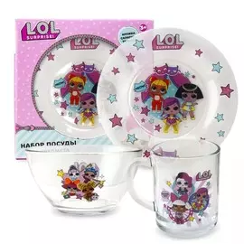 Набор стеклянный ND Play ЛОЛ 3 предмета