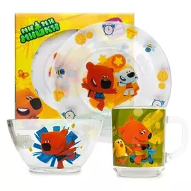 Набор стеклянный ND Play Мимимишки 3 предмета