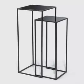 Набор столиков Ad trend furniture 60/70 см 2 шт черный металл