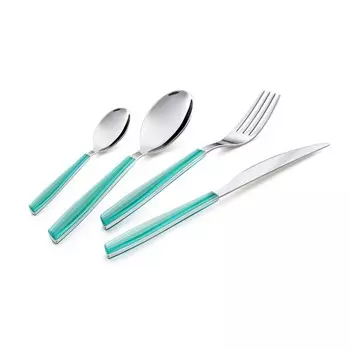 Набор столовых предметов EME Wave 16 шт бирюзовый