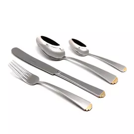 Набор столовых приборов HERDMAR Sirius Gold Tip 6 персон 24 предмета