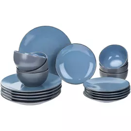 Набор столовый Meibo серый 18 предметов