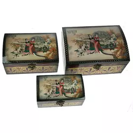 Набор сундучков Русские подарки 3 шт 23х18х12 см