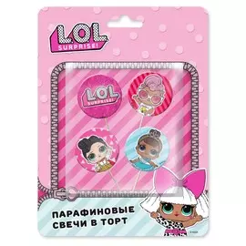 Набор свечей для торта ND Play Lol 4шт. В блистере
