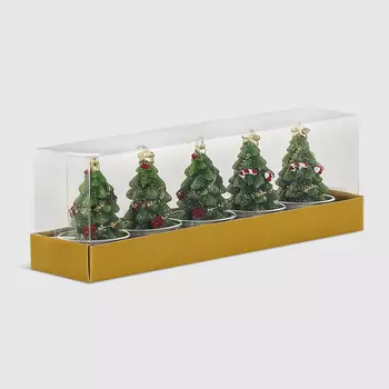 Набор свечей Mercury NY елка 7 см 5 шт