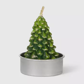 Набор свечей Mercury NY елка зеленые 6 см 6 шт