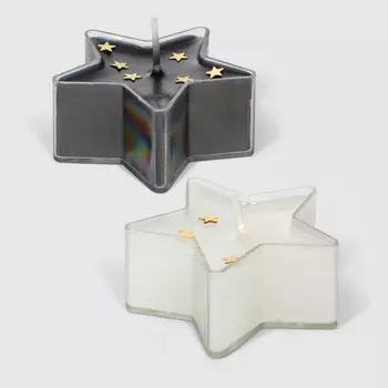 Набор свечей Mercury NY звезда 2,7 см 6 шт в ассортименте