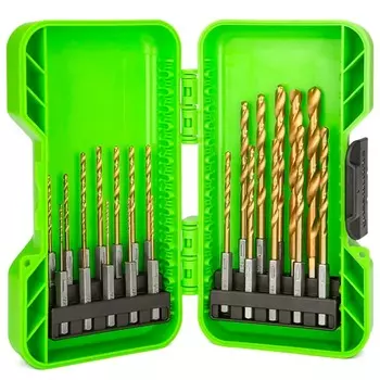 Набор сверл HSS-TiN Greenworks 2943907