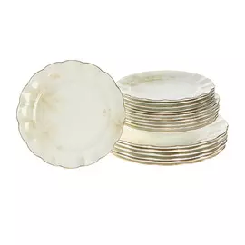 Набор тарелок 6/18 крем Hatori
