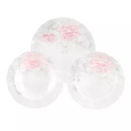 Набор тарелок 6/18 шиповник Hatori