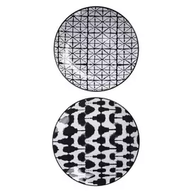 Набор тарелок Asa selection Blurred &amp; grid 2 шт